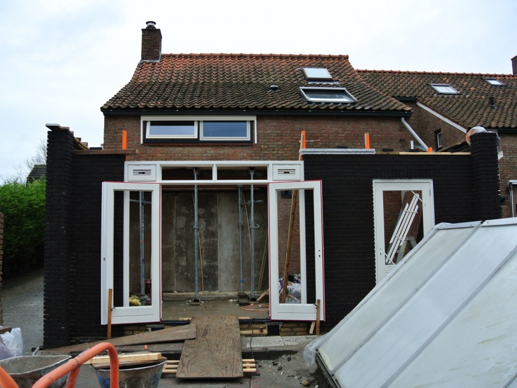 Aanbouw woonkeuken, Noordstraat 17a Hoek