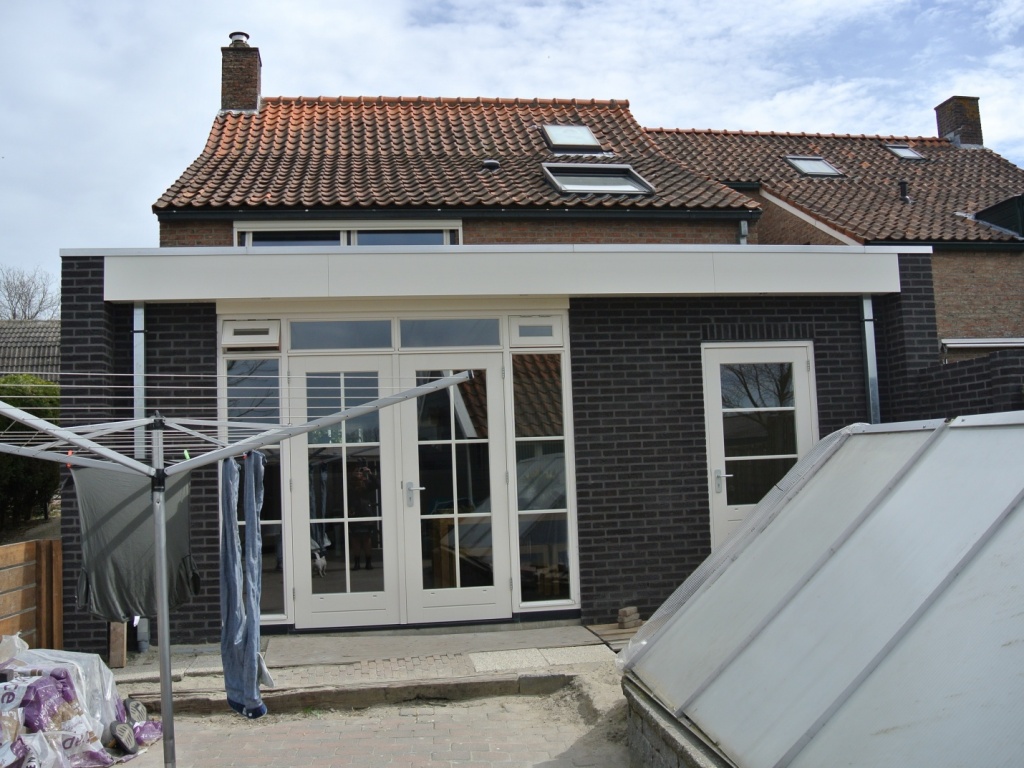 Aanbouw woonkeuken, Noordstraat 17a Hoek