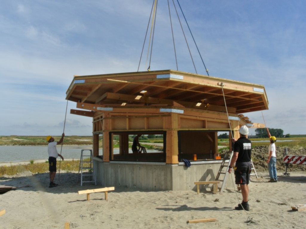 Vogelobservatiehut natuurgebied