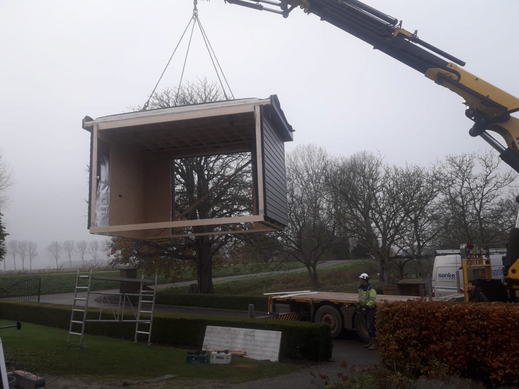 Aanbouw bijkeuken Sluissedijk 25, Zuidzande